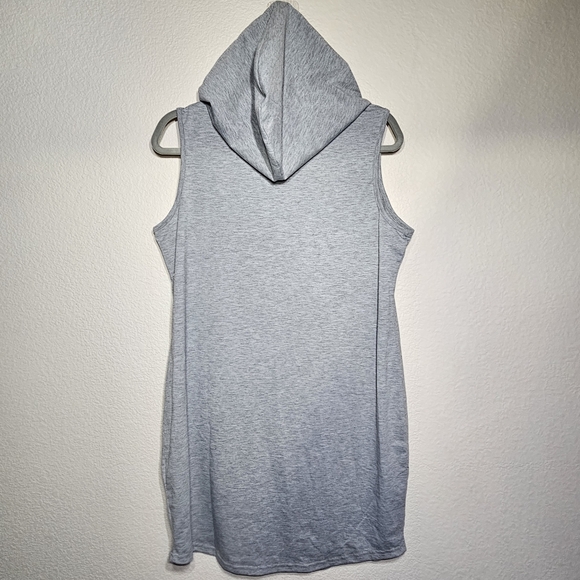 Shein Sleeveless Hooded Casual Dress, Size Large, Gray - Picture 6 of 6